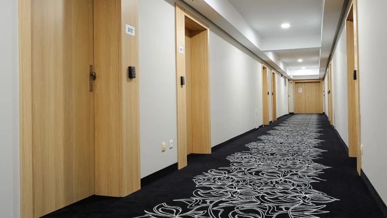 Hotel corridor